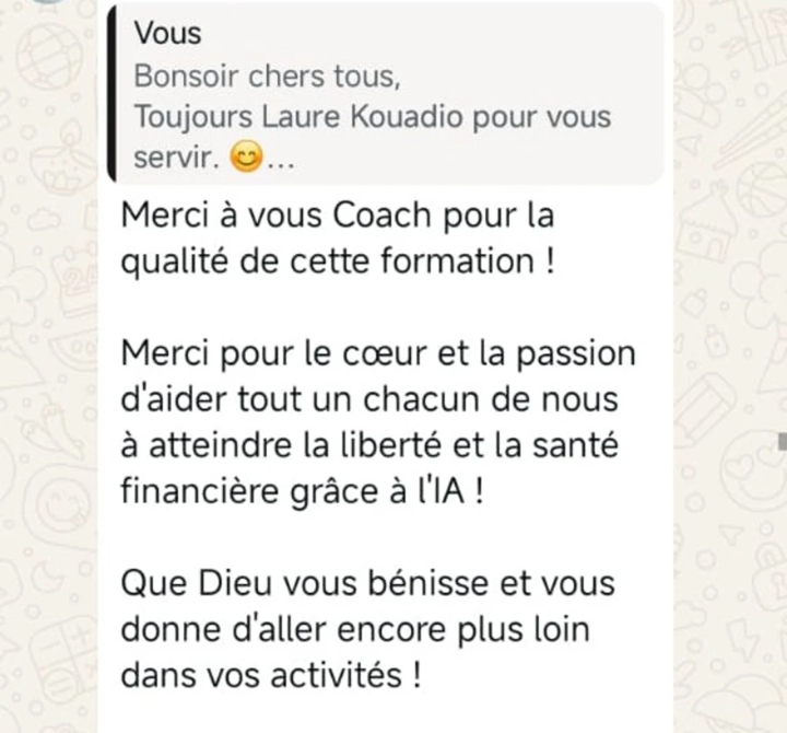 Témoignage WhatsApp 1